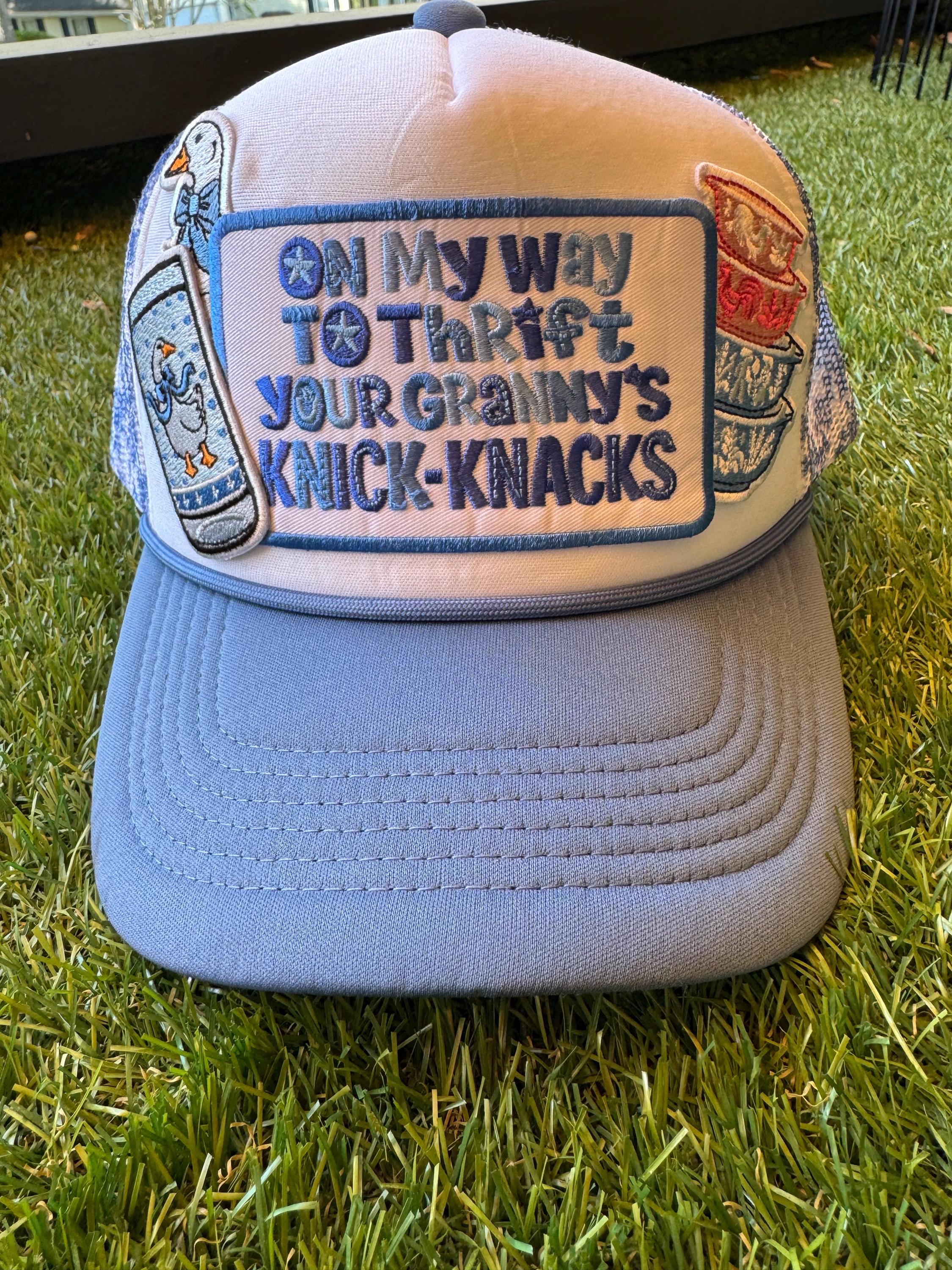 Thrift theme trucker hat