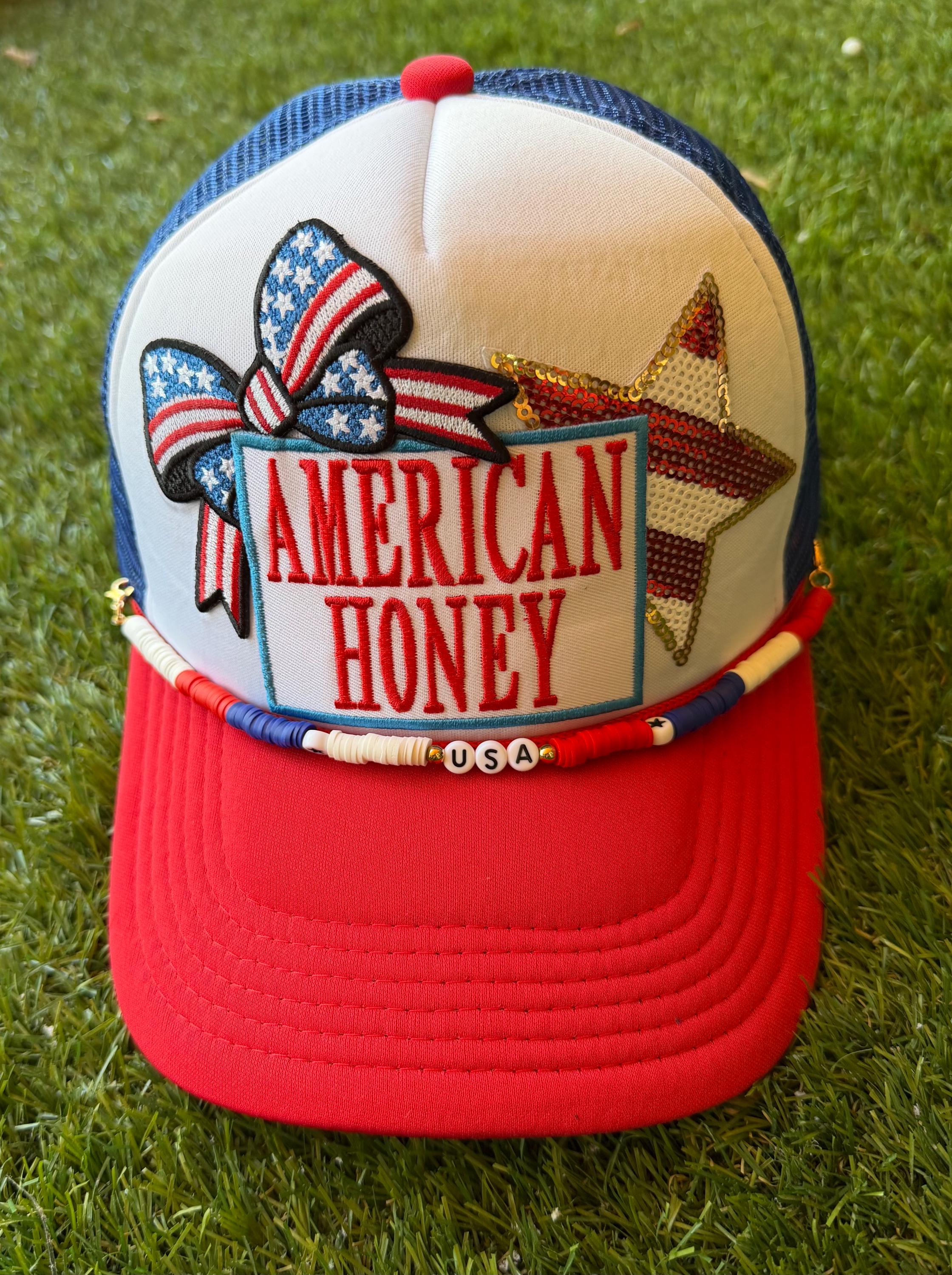 American Honey 4th of July trucker hat