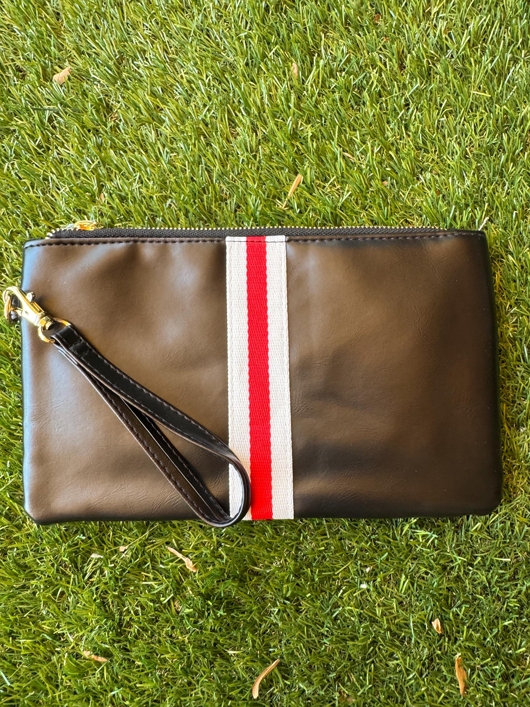 Preppy on the Go Clutch in Black