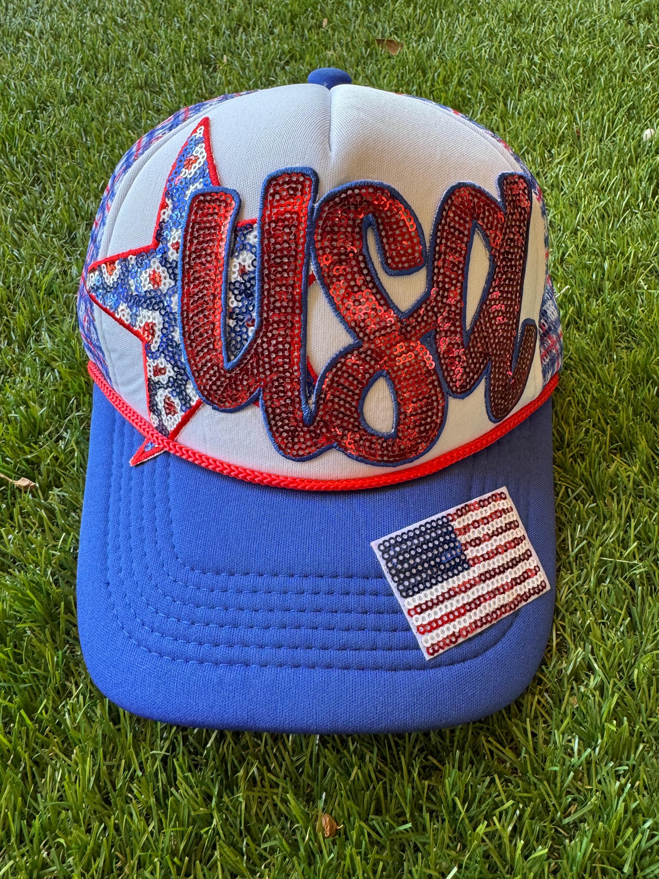 USA with Red, White and Blue star