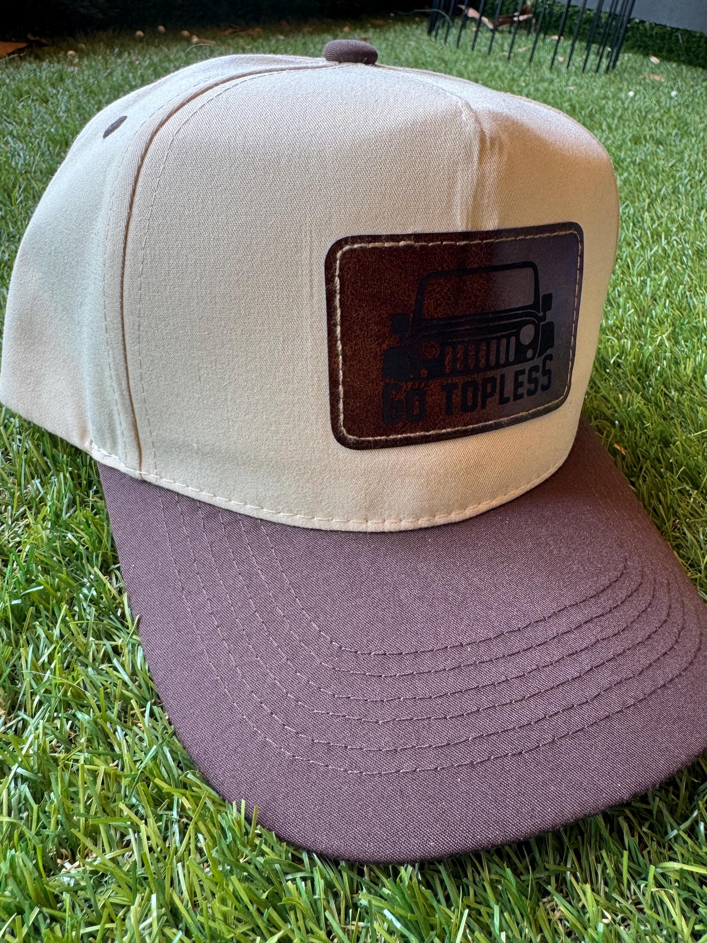 Go Topless custom canvas trucker hat