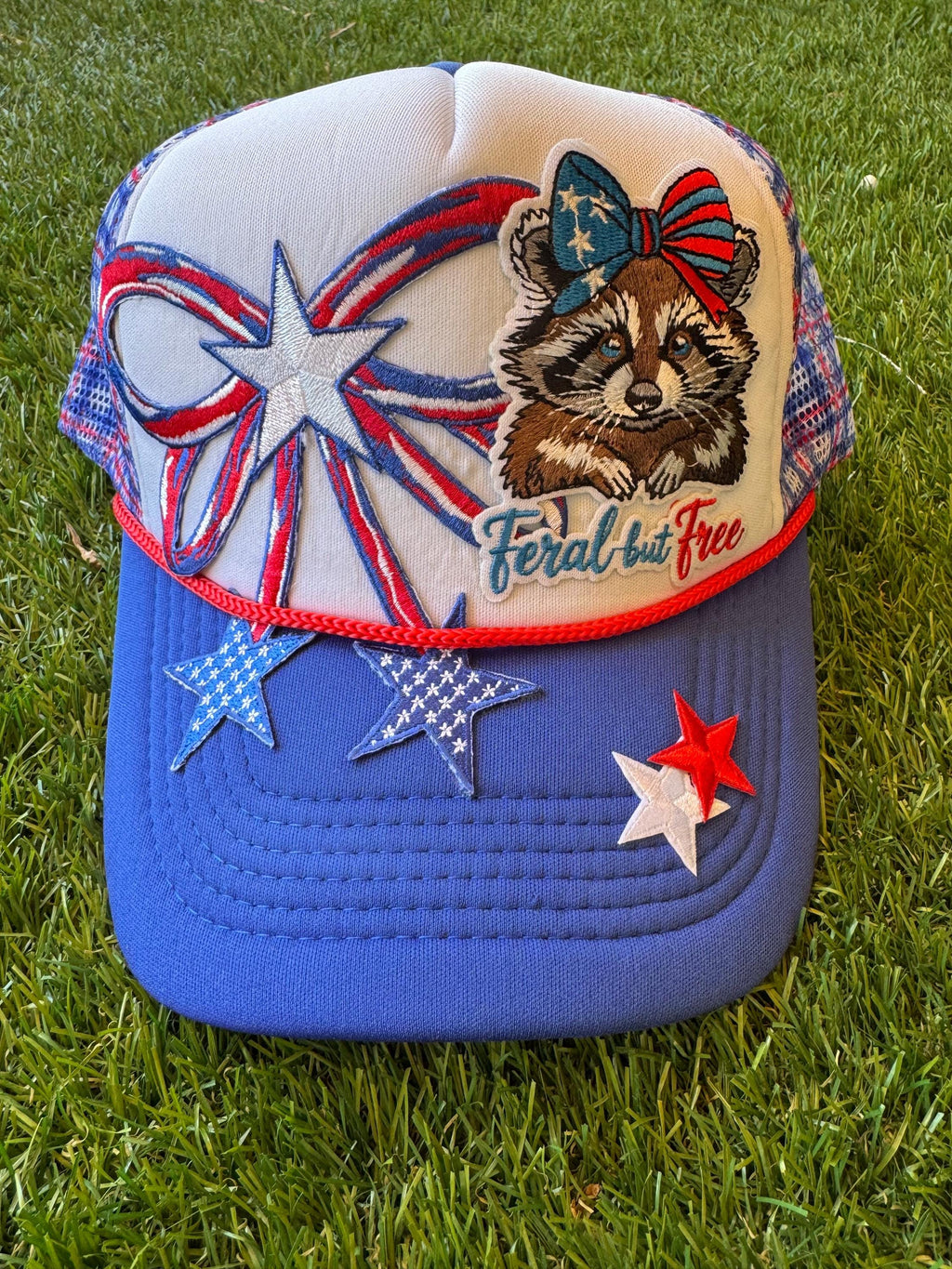 Feral but Free custom trucket hat