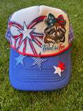 Feral but Free custom trucket hat