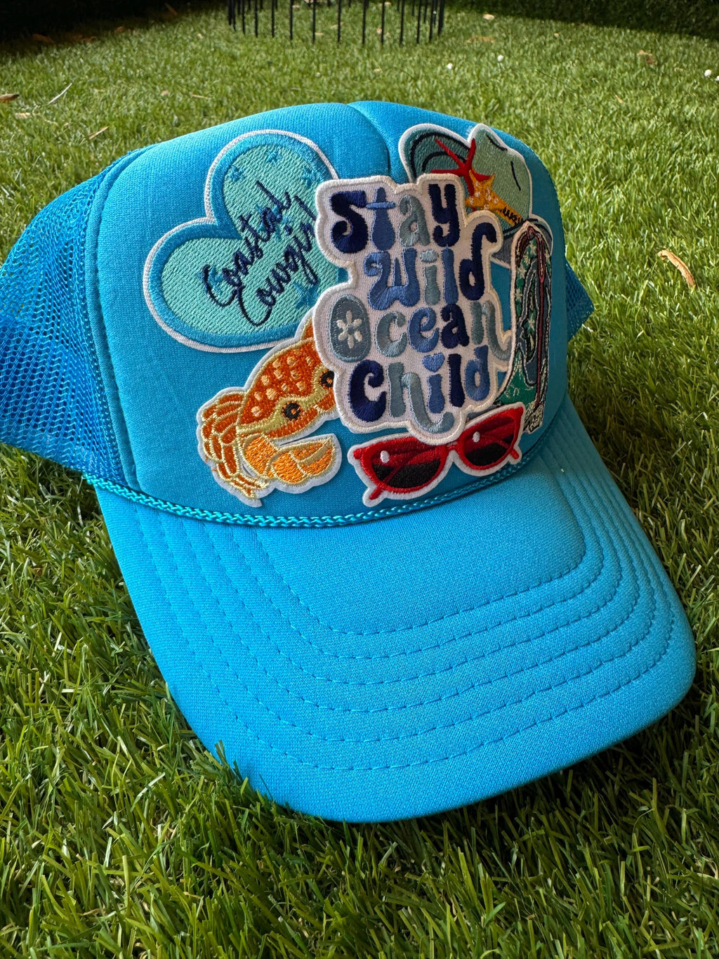 Stay Wild Ocean Child custom trucker hat