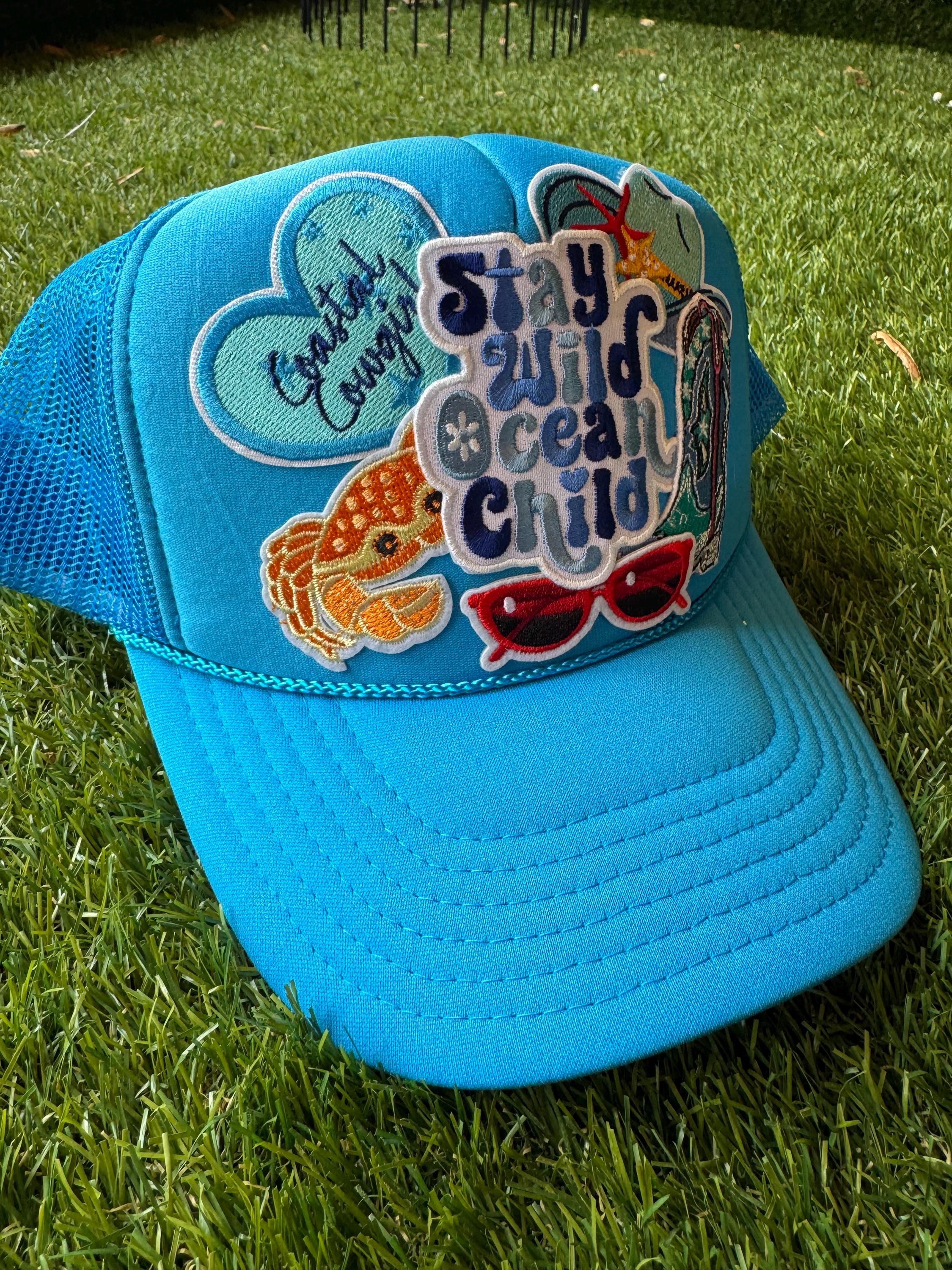Stay Wild Ocean Child custom trucker hat