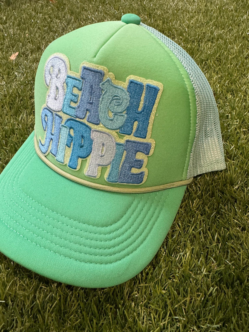 Beach Hippie on magna pony trucker hat