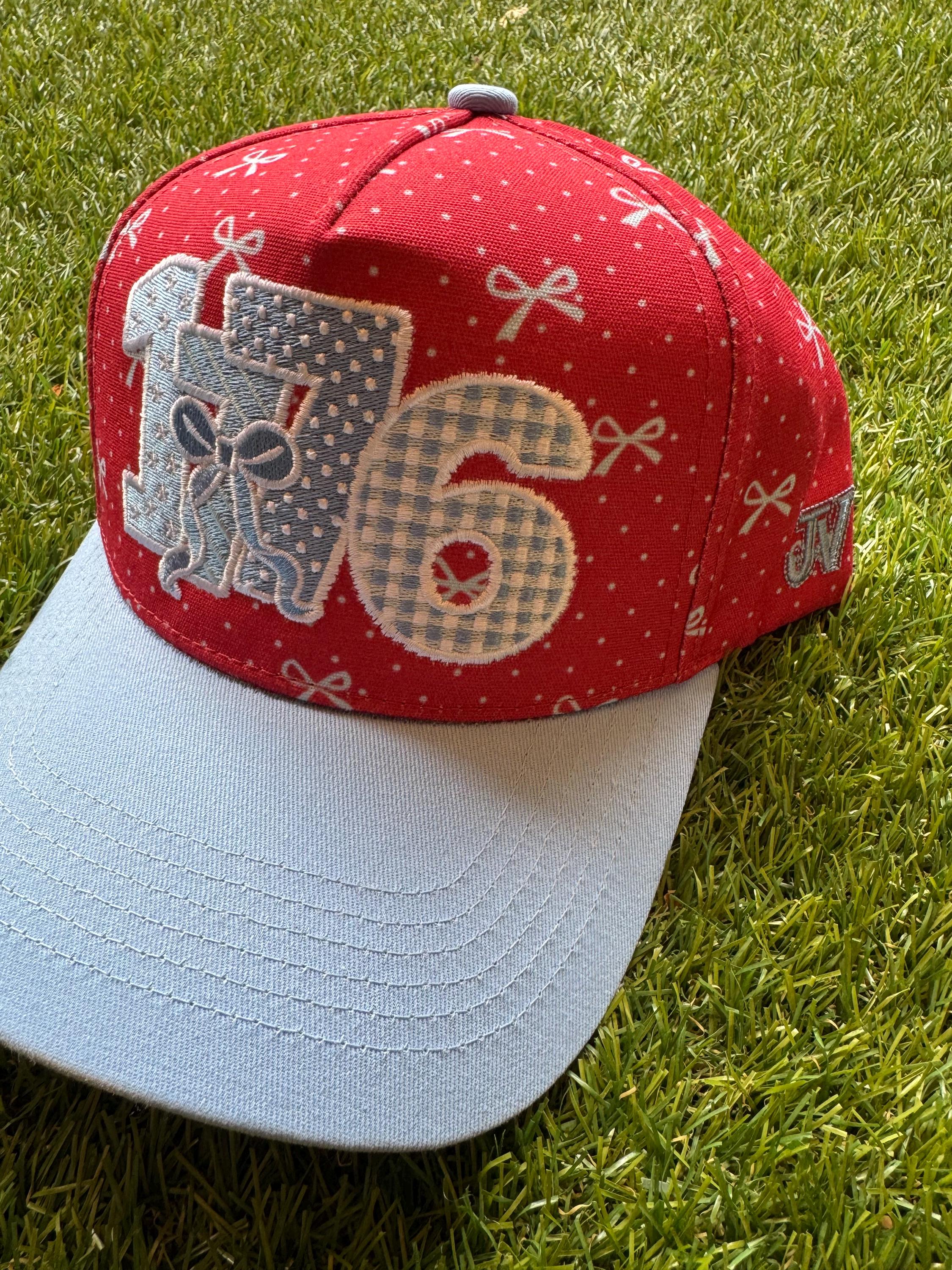 1776 red canvas hat