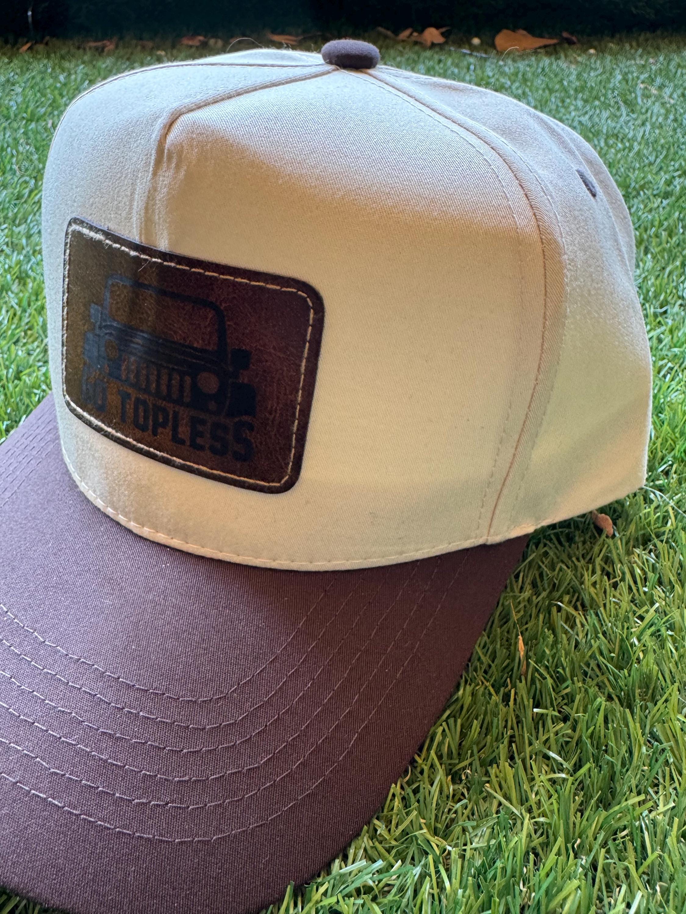 Go Topless custom canvas trucker hat